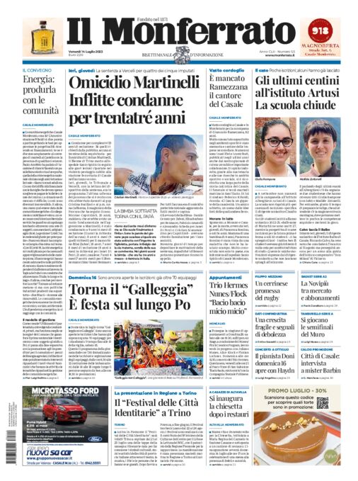 Il Monferrato - Edizione 53 del 14/07/2023